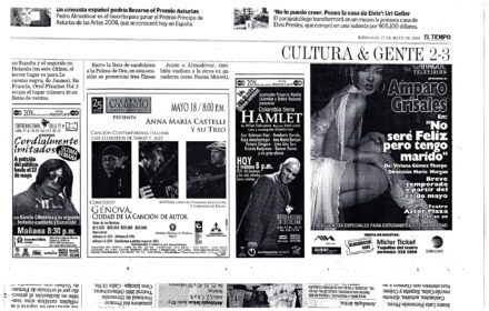Teatro Colsubsidio Colombia Maggio 2006